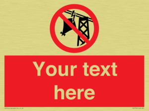 Custom prohibition do not fly kites near overhead electrical power lines